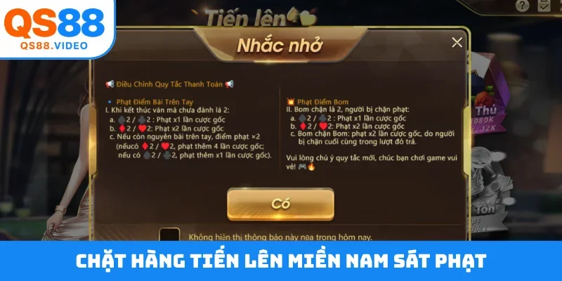 Chặt hàng tiến lên miền Nam sát phạt