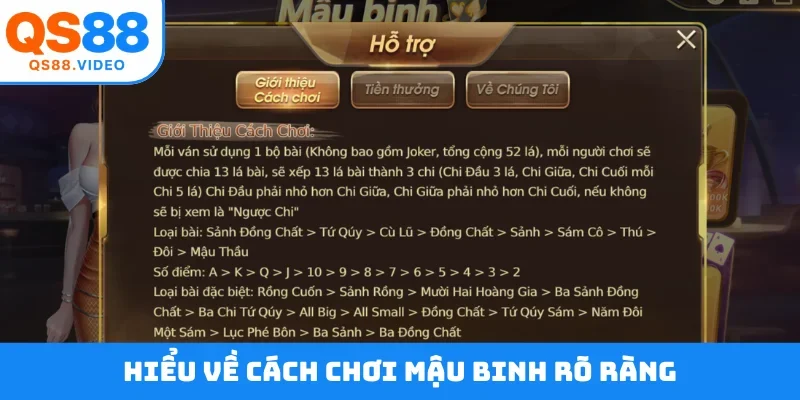 Hiểu về cách chơi mậu binh rõ ràng