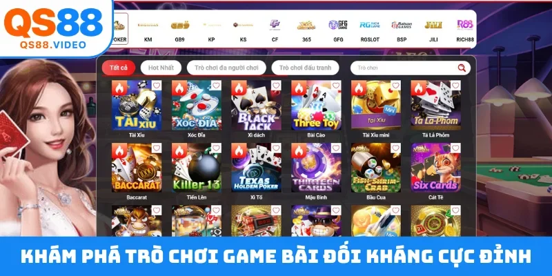 Khám phá trò chơi game bài đối kháng cực đỉnh