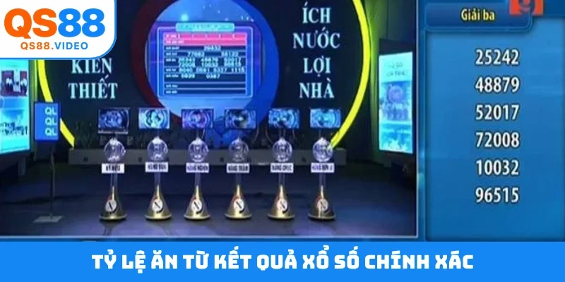 Tỷ lệ ăn từ kết quả xổ số chính xác